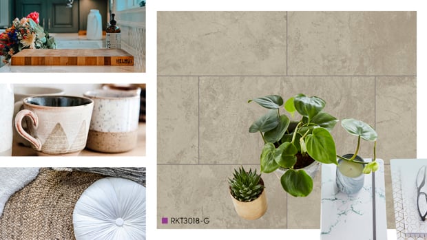 Kitchen decor matching the Prana design aesthetic