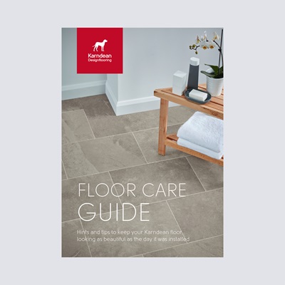 Photo of the front cover of our floor care guide