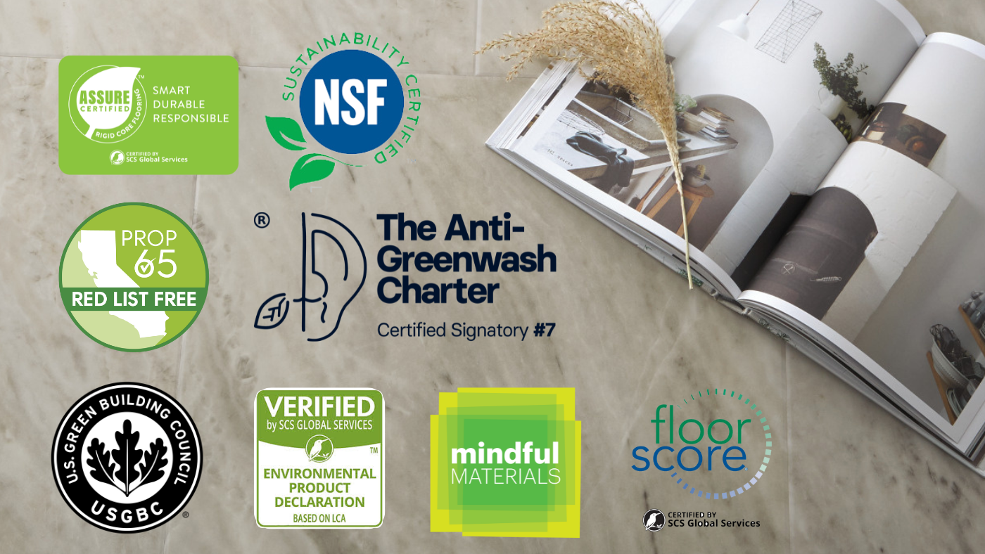 Environmental certification logos