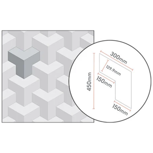 Outline of the dimensions of KAL04 abstract flooring