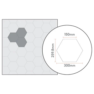 Kaleidoscope laying pattern for KAL08 Hexa