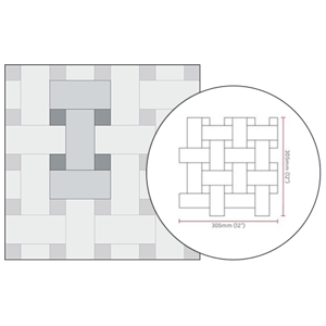 Kaleidoscope laying pattern for KAL11 KAL12 Woven