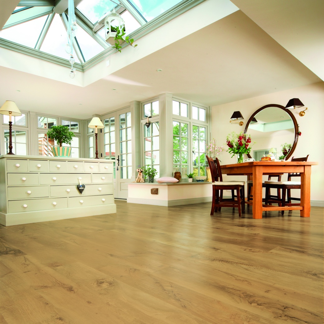 Auckland Oak golden brown flooring in a living area